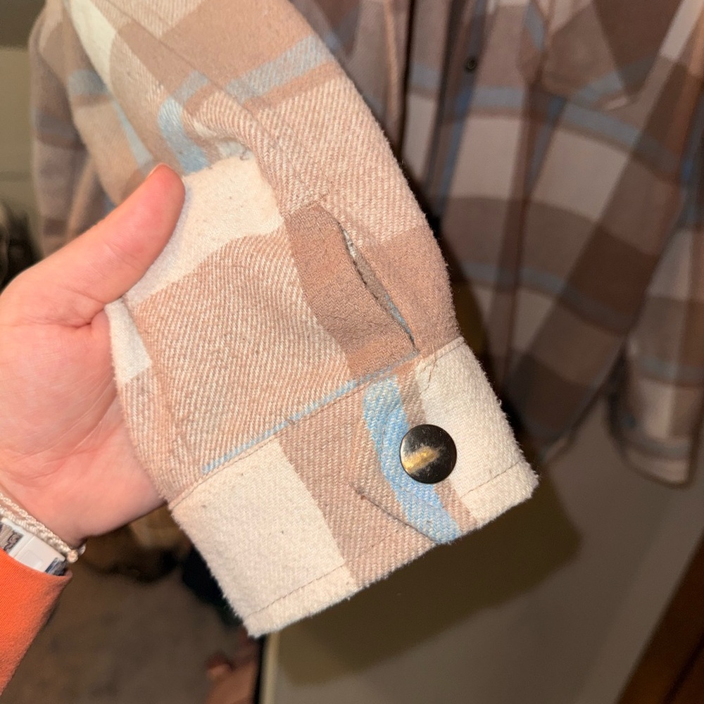 Plaid Button-Up Jacket/Shacket - Picture 2 of 3